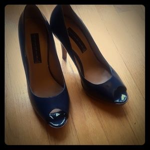 Blue patent leather Steven by Steve Madden size 8